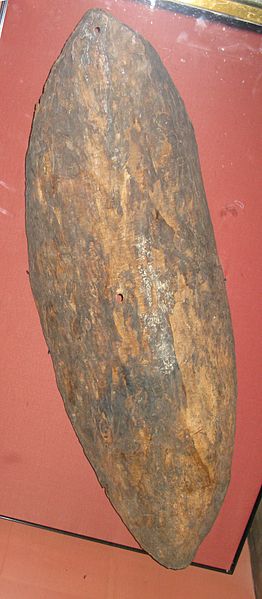 The shield at the British Museum once thought to be the "Gweagal" shield