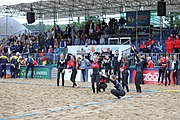 Deutsch: Beachhandball Europameisterschaften 2019 (Beach handball Euro); Tag 5: 6. Juli 2019 – Frauen, Platzierungsspiel für die Ränge 9–12, Deutschland-Polen 2:1 (22:23, 19:16, 7:6) English: Beach handball Euro; Day 5: 6 July 2019 – Placement Match/Cross Match for rank 9–12 Women – Germany-Poland 2:1 (22:23, 19:16, 7:6)