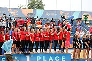 Deutsch: Beachhandball Europameisterschaften 2019 (Beach handball Euro); Tag 6: 7. Juli 2019 – Siegerehrungen English: Beach handball Euro; Day 6: 7 July 2019 – Medal ceremony