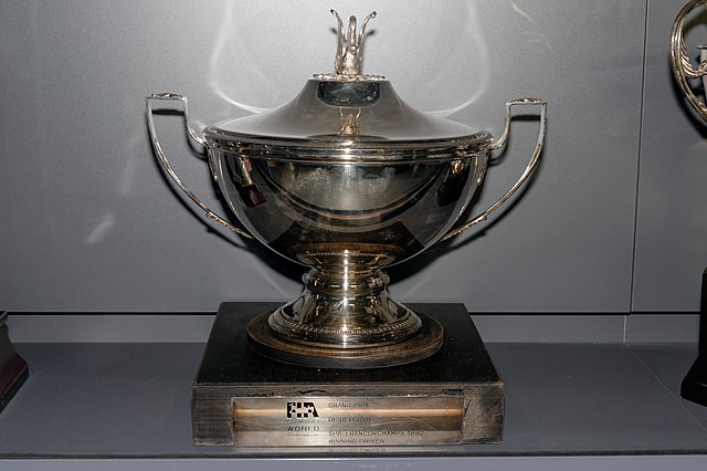 File:French GP 1995 winner's trophy 2019 Michael Schumacher