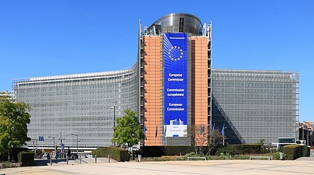 The Berlaymont Building, seat of the European Commission in Brussels.