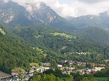 Aerial view of Berchtesgaden