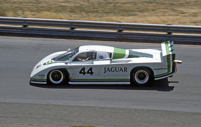 Tullius' Jaguar XJR-5 at the 1983 IMSA Camel GT race, Sears Point Raceway Sonoma, Calif.