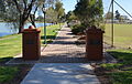 English: The start of the Federation Walkway at Nolens Park in Boort, Victoria