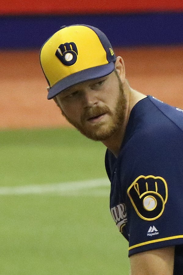 File:Brandon Woodruff checks a runner, March 25, 2019 (cropped).jpg.