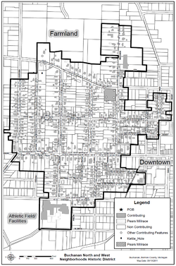 Buchanan Utara dan Barat Distrik Bersejarah Peta.png