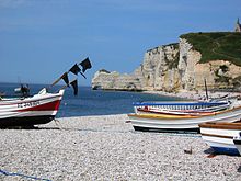 Die Bucht von Étretat