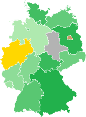 Eine farbige Karte der Bundesländer