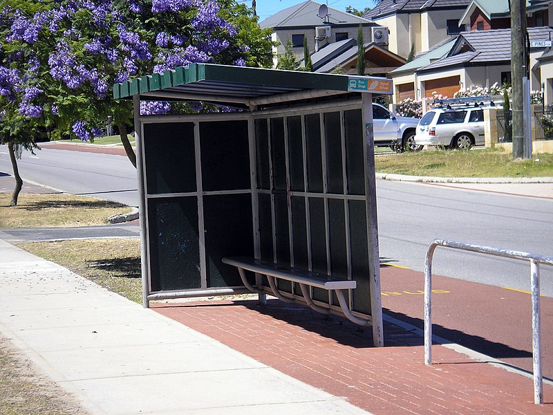 File:Bus Stop, Perth, Western Australia.jpg