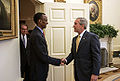 Bush welcomes Paul Kagame to the White House.jpg