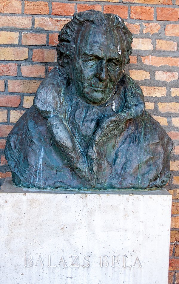 Bust of Béla Balázs in the Szeged Pantheon