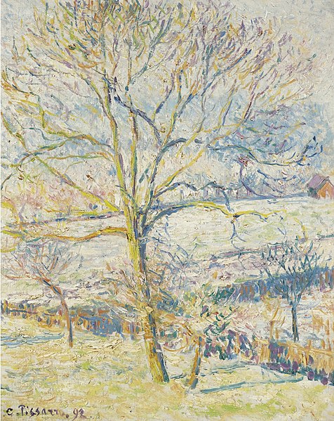 File:Camille Pissarro - Le Grand Noyer, gelée blanche, Eragny (PD 967).jpg