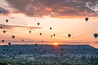 Hot-air balloons, Cappadocia sunrise Cappadociasunrise.jpg