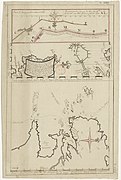 1781 - Carte des routes qu'a parcouru l'armée française commandée par Mr le Cre de Guichen.