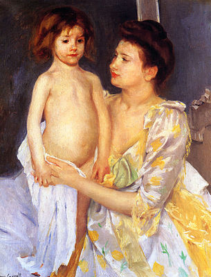 Jules Being Dried by His Mother (1900)