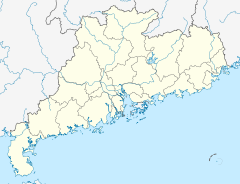 Mapa lokalizacyjna Guangdongu
