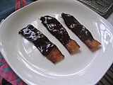 Chocolate-covered bacon