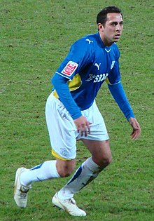 Chopra playing for Cardiff City in 2010 Chopra, Michael (2).jpg