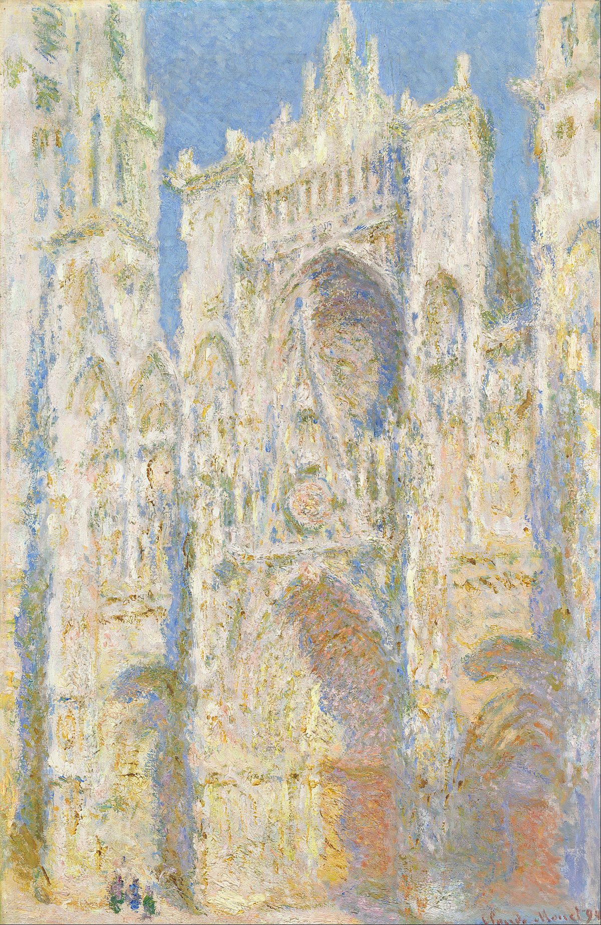 rouen cathedral monet simple