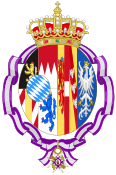 Wappen von Maria Theresia von Österreich-Este, Königin von Bayern (Orden von Maria Luisa).svg