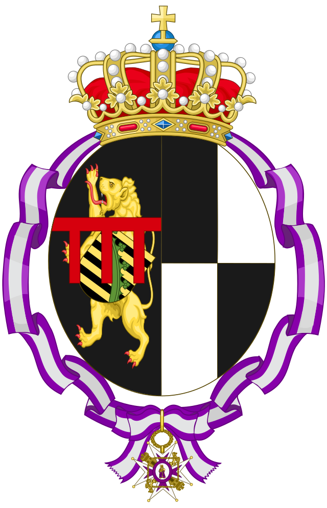 Description de l'image Coat of Arms of Princess Marie, Countess of Flanders (Order of Queen Maria Luisa).svg.