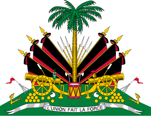 Das Wappen Haitis zur Zeit der Duvaliers 