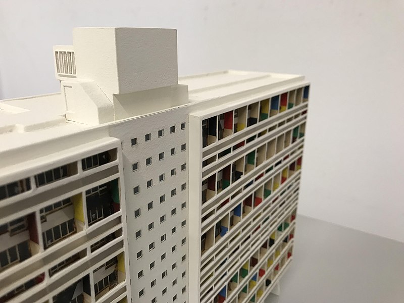 File:Color model, unité d habitation berlin, Le Corbusier, 1958.jpg