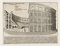 Antiquae Urbis Splendor par Giacomo Lauro publié à Rome par Giacomo Mascardi en 1637 avec une planche représentant le Colisée.