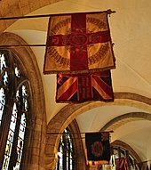 The regimental colours in Gloucester Cathedral Colours in Gloucester Cathedral.jpg