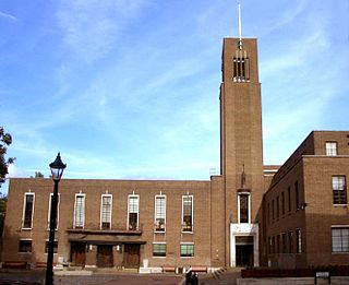 Hornsey Town Hall Municipal building in London, England