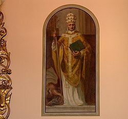 Tableau "St Léon IX" (XIXe)