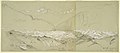 Drawing, Upper Aletsch Glacier with the Great Fusshorn, 1868 (CH 18198549).jpg