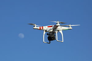 Drone with GoPro digital camera mounted underneath - 22 April 2013.jpg