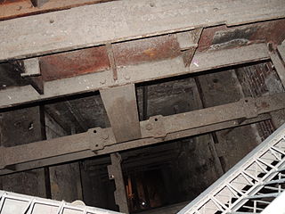 View straight down to the tunnels