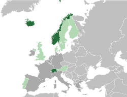 EFTA AELE countries-1995.svg