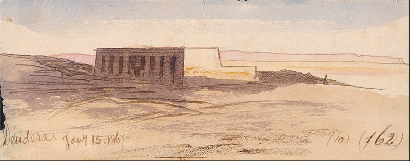 File:Edward Lear - Dendera - Google Art Project (2415544).jpg