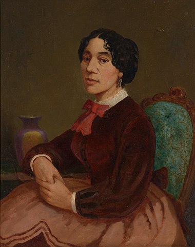 Portrait of Christiana Carteaux Bannister, Edward Mitchell Bannister, c. 1860