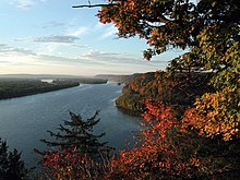 The Upper Mississippi River near Harpers Ferry, Iowa Efmo View from Fire Point.jpg