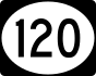 Route 120 Markierung