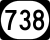 Kentucky Route 738 Markierung
