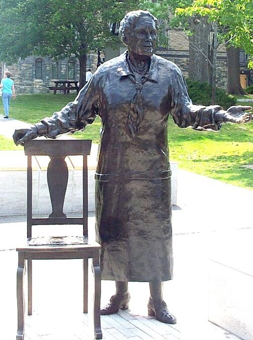 Statue of Emily Murphy in the monument to The Famous Five, Parliament Hill, Ottawa