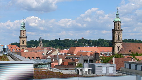 August 2012 view over Erlangen