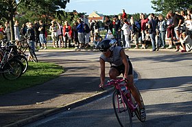 Eva Nyström bij de Kalmar Triathlon (2007)