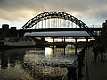 From Quayside promenade Downstream Newcastle side 10 August 2005