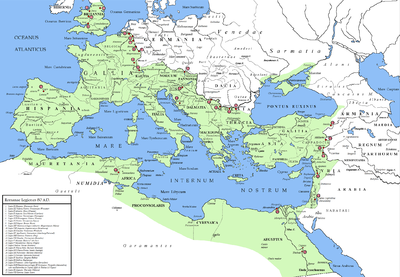 Location of legions and their Canabae in 80 AD Exercitus romanus 80AD png.png