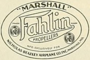 Logo of Fahlin Propellers from 1934.