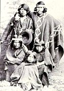 Familia mapuche, 1860