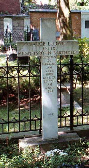 English: Grave of Felix Mendelssohn Bartholdy,...