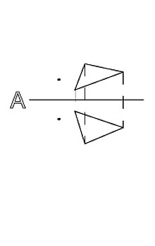 Descriptive Geometry problem. Find the distance between a point and a plane.