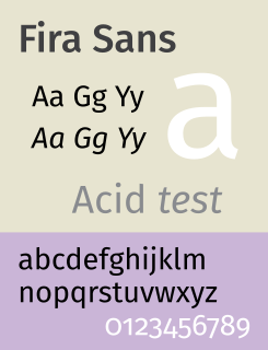 Fira (typeface) free typeface family